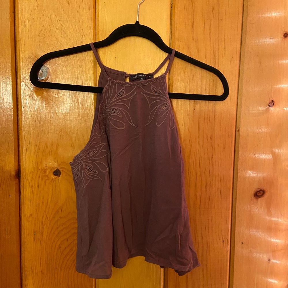 Dark lavender halter top